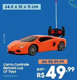 Casa Freitas Carro Controle Remoto Luz oferta