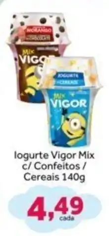 Shibata Supermercados logurte vigor mix c/ confeitos / cereais oferta