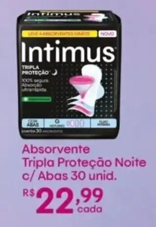 Absorvente Tripla Proteção Noite c/ Abas