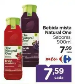 Carrefour Bebida mista natural one sabores oferta