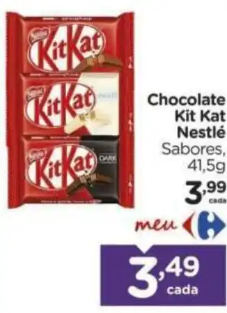 Carrefour Chocolate kit kat nestlé sabores oferta