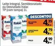 Tenda Atacado Italac - leite integral, semidesnatado ou desnatado oferta