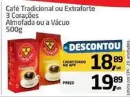 Tenda Atacado 3 corações - café tradicional ou extraforte oferta