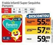 Tenda Atacado Pampers - fralda infantil super sequinha oferta