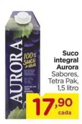 Suco integral aurora sabores