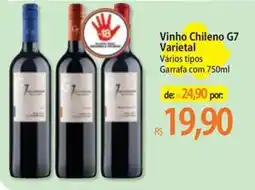Atacadão Vinho Chileno G7 Varietal oferta