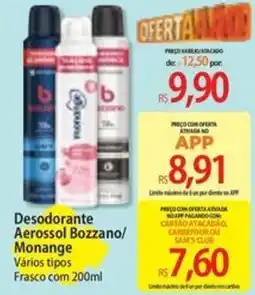 Atacadão Desodorante Aerossol Bozzano/ Monange Vários tipos oferta