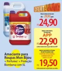 Atacadão Amaciante para Roupas Mon Bijou oferta