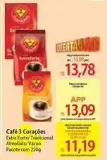 Atacadão 3 corações - café oferta