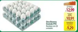 Atacadão Ovo branco grande pvc oferta