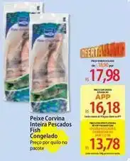 Atacadão Fish - peixe corvina inteira pescados oferta