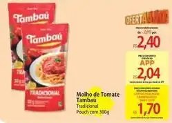 Atacadão Tambaú - molho de tomate oferta