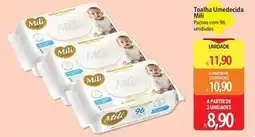 Atacadão Mili - toalha umedecida oferta