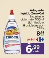 Carrefour Zero cal - adoçante líquido oferta
