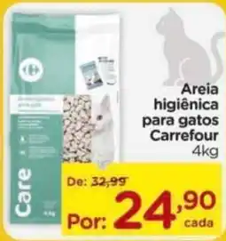 Carrefour Areia higiênica para gatos oferta