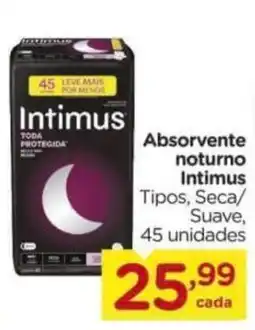 Carrefour Absorvente noturno intimus oferta
