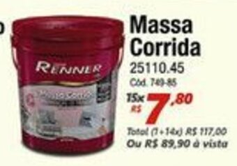 Lojas Becker Massa Corrida oferta