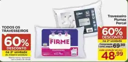 Carrefour Travesseiro plumax percal oferta