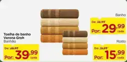 Carrefour Toalha de banho Verona Groh oferta