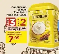 Carrefour Rancheiro - cappuccino solúvel oferta