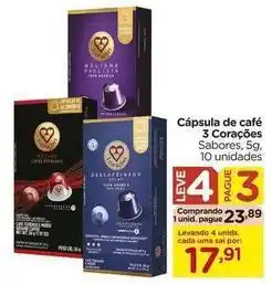 Carrefour 3 corações - cápsula de café oferta