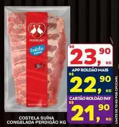 Roldão Perdigão - costela suína congelada oferta