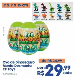 Casa Freitas Ovo de Dinossauro Monta Desmonta oferta