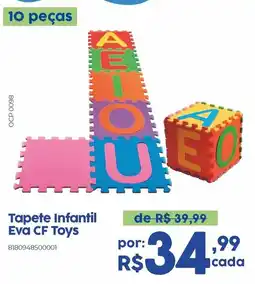 Casa Freitas Tapete Infantil Eva CF Toys oferta