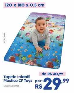 Casa Freitas Tapete Infantil Plástico CF Toys oferta