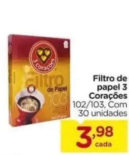 Carrefour Filtro de papel 3 corações oferta
