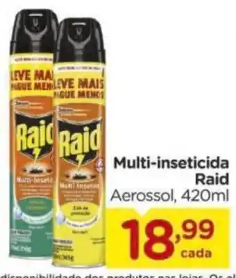 Carrefour Multi-inseticida raid oferta