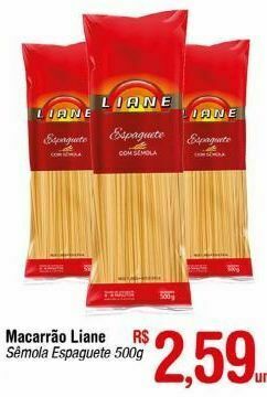 Fort Atacadista Macarrão liane 500g oferta
