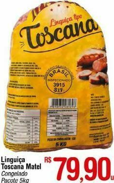 Fort Atacadista Linguiça toscana matel 5kg oferta