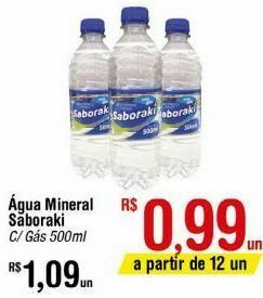 Fort Atacadista Água mineral saboraki 500ml oferta