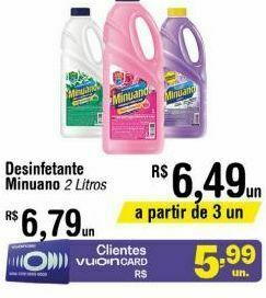 Fort Atacadista Desinfetante minuano 2l oferta