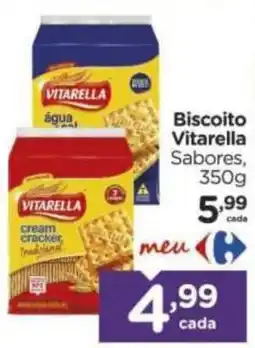 Carrefour Biscoito vitarella sabores oferta