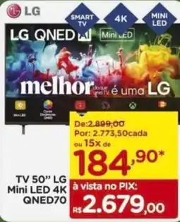 Carrefour tv 50" lg mini led 4k qned70 oferta