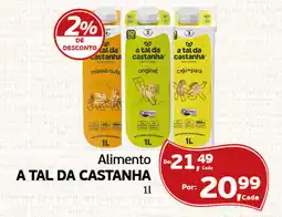 Cometa Supermercados Alimento a tal da castanha oferta