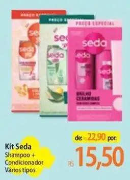 Atacadão Kit Seda Shampoo + Condicionador Vários tipos oferta