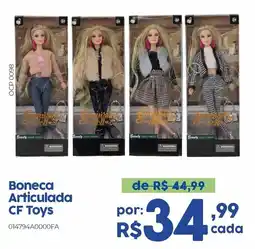 Casa Freitas Boneca Articulada CF Toys oferta
