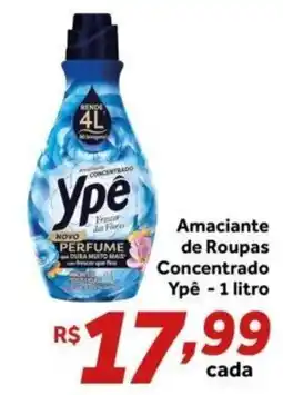 Shibata Supermercados Amacianete de roupas concentrado ypê oferta
