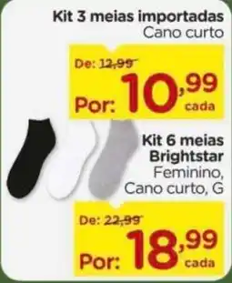 Carrefour Kit 3 meias importadas oferta