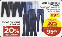 Carrefour Calça jeans básica wrangler oferta