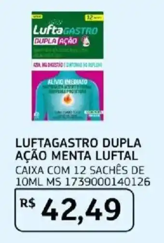 Luftagastro dupla ação menta luftal
