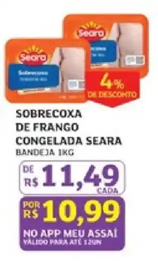 Sobrecoxa de frango congelada seara