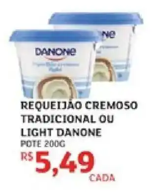 Requeijão cremoso tradicional ou light danone
