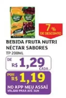 Assaí Atacadista bebida fruta nutri néctar sabores oferta