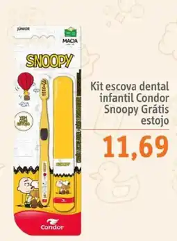 Sonda Kit escova dental infantil Condor Snoopy oferta