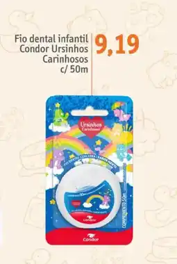 Sonda Fio dental infantil Condor Ursinhos Carinhosos oferta