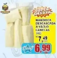 Supermercado Estrela Azul Mandioca descascada a vácuo canelas oferta